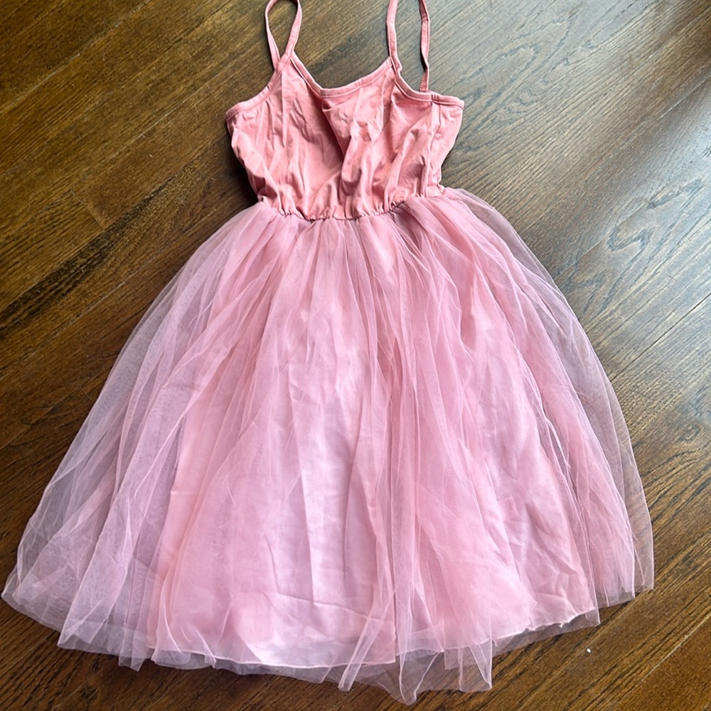 Rose tulle dress